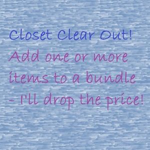 Closet Clear Out Sale!